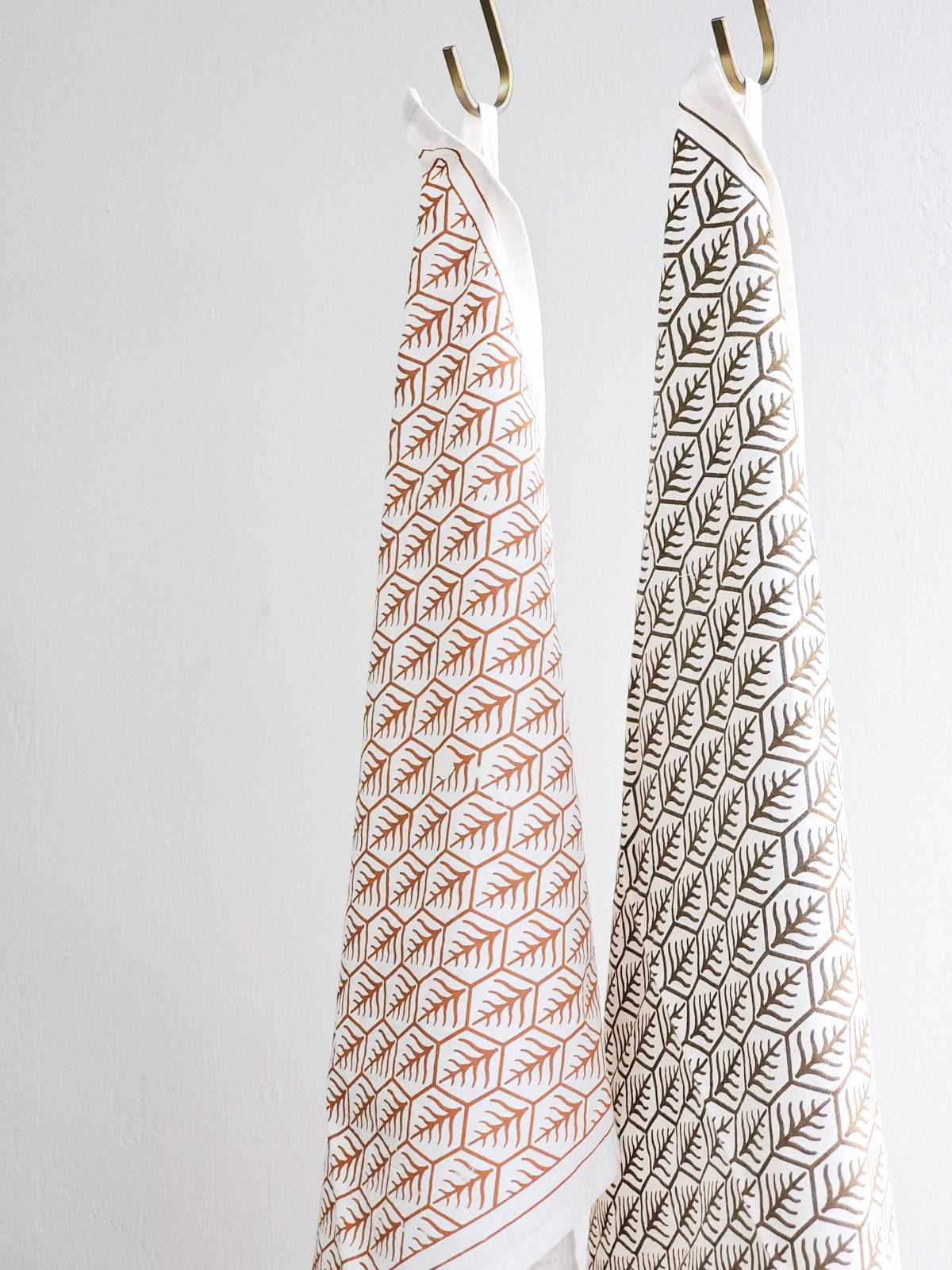 Tea Towel: Hand Screen Printed - Set of 2