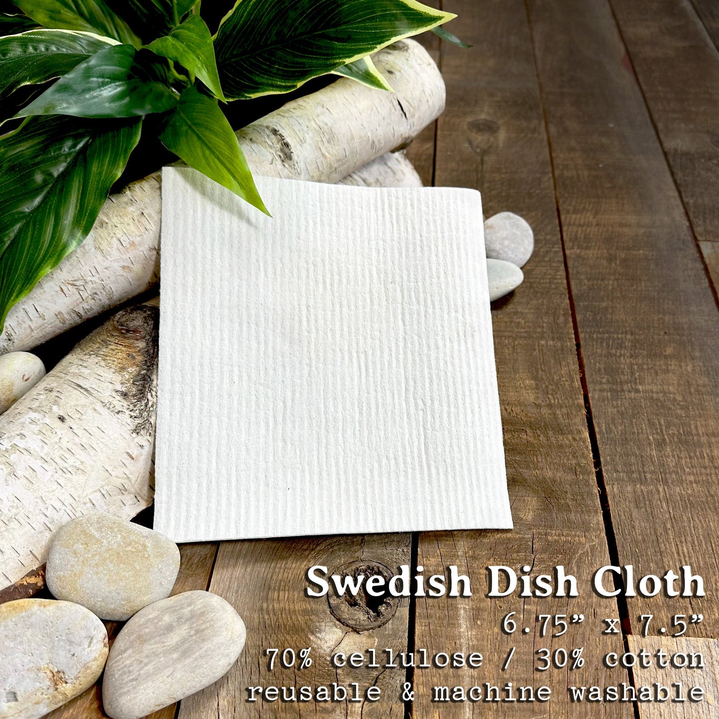 Swedish Dish Cloth- 2pk Pine Branches, Pinecones