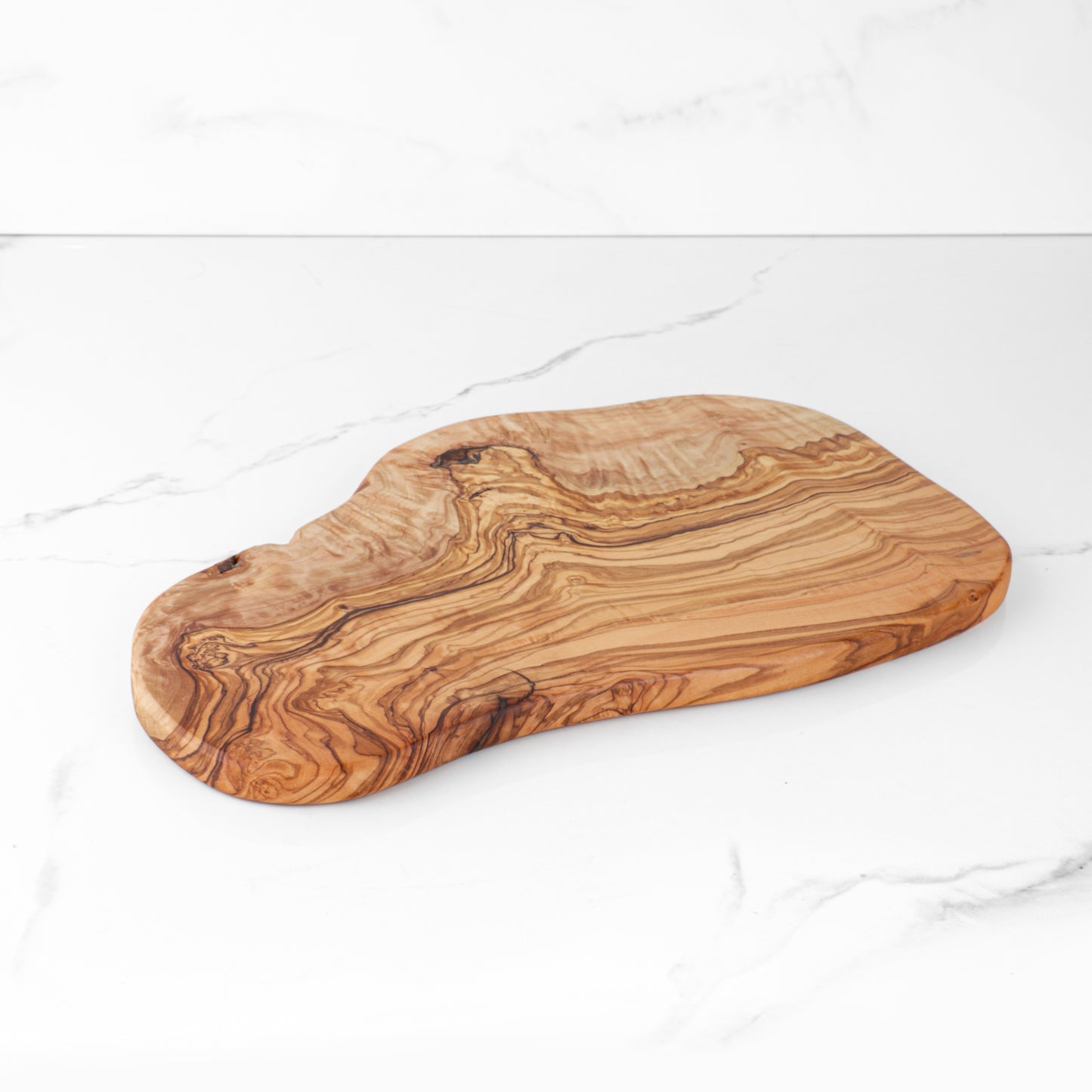 Cutting & Serving Board- Handmade Rustic Olive Wood with Natural Edges