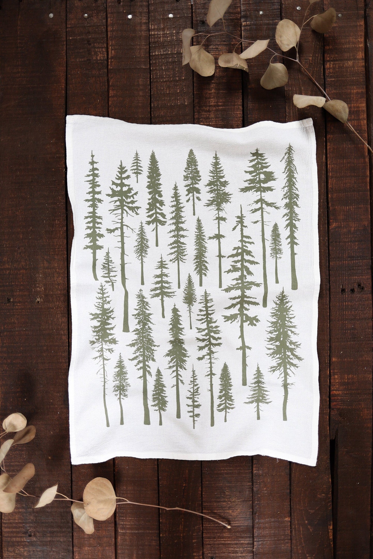 Tea Towel: Christmas Trees