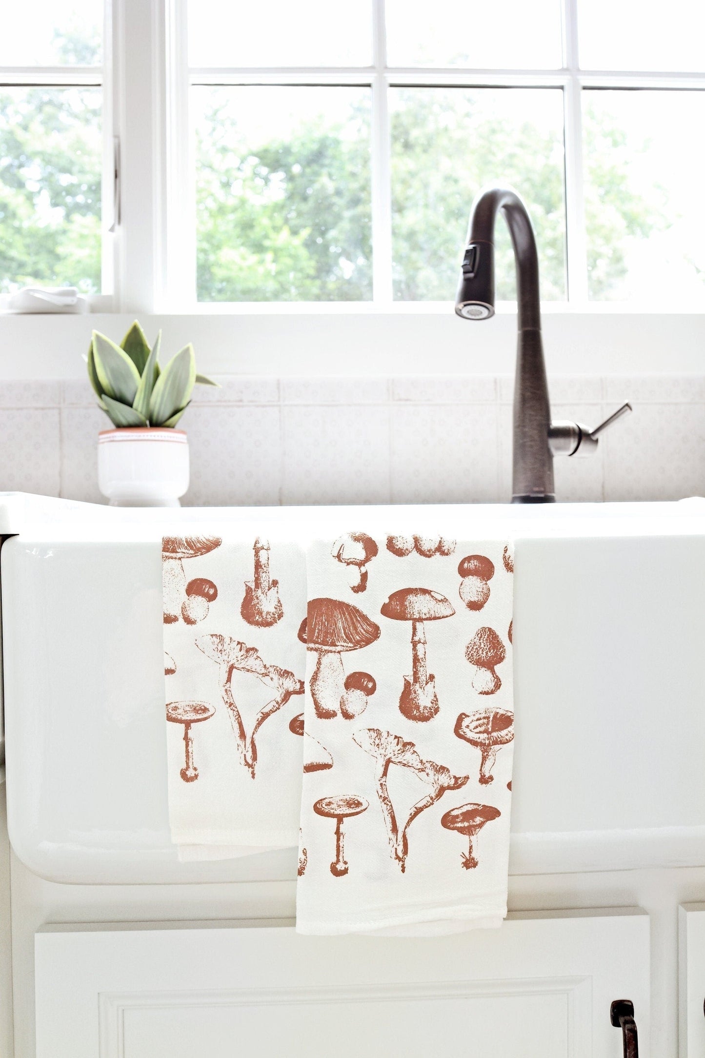 Tea Towel: Mushroom Pattern