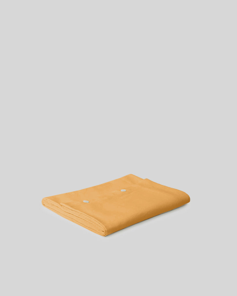 Bedding- Marcel Linen Duvet Cover - Mustard