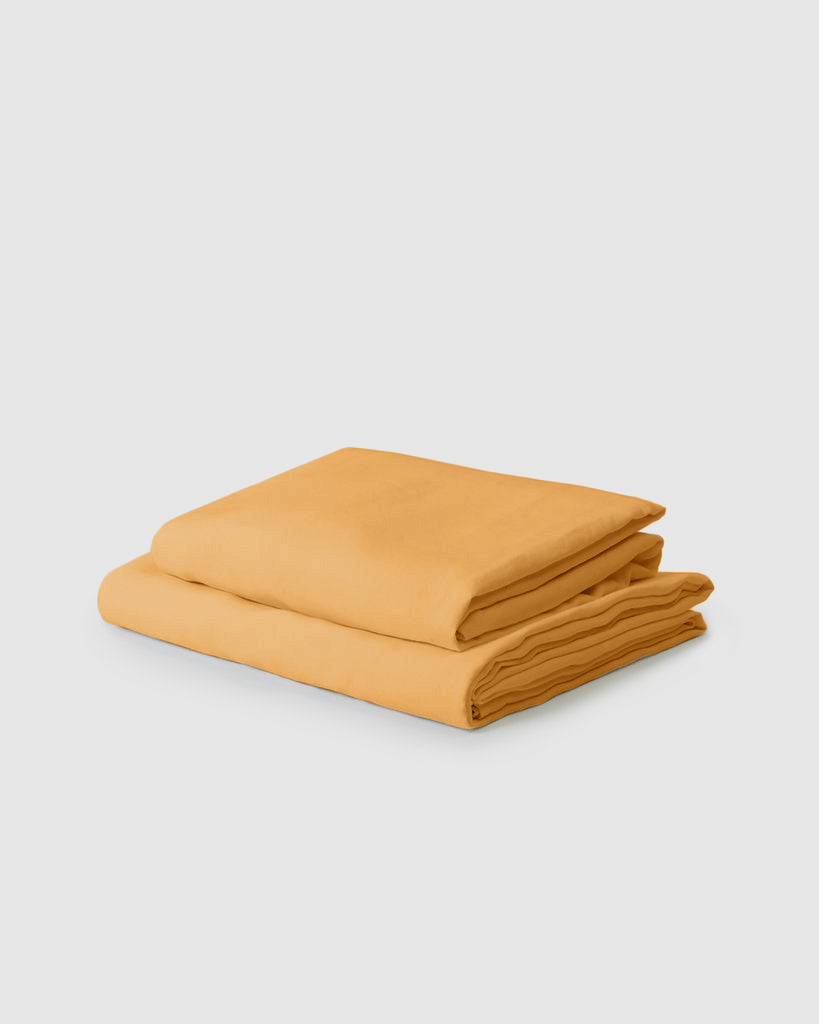 Bedding- Marcel Linen Sheets - Mustard