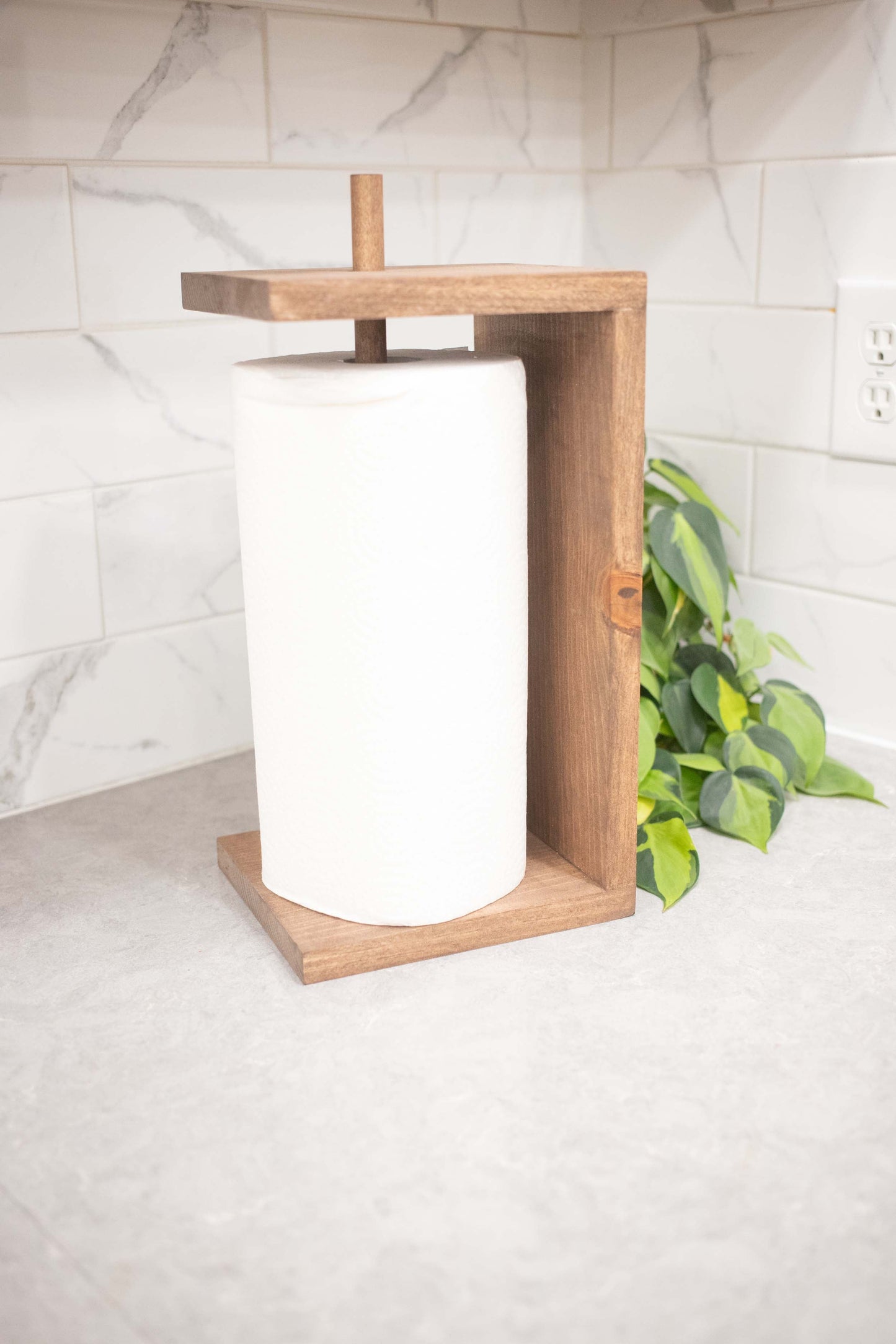 Paper Towel Holder, Stand Alone Paper Towel Dispenser