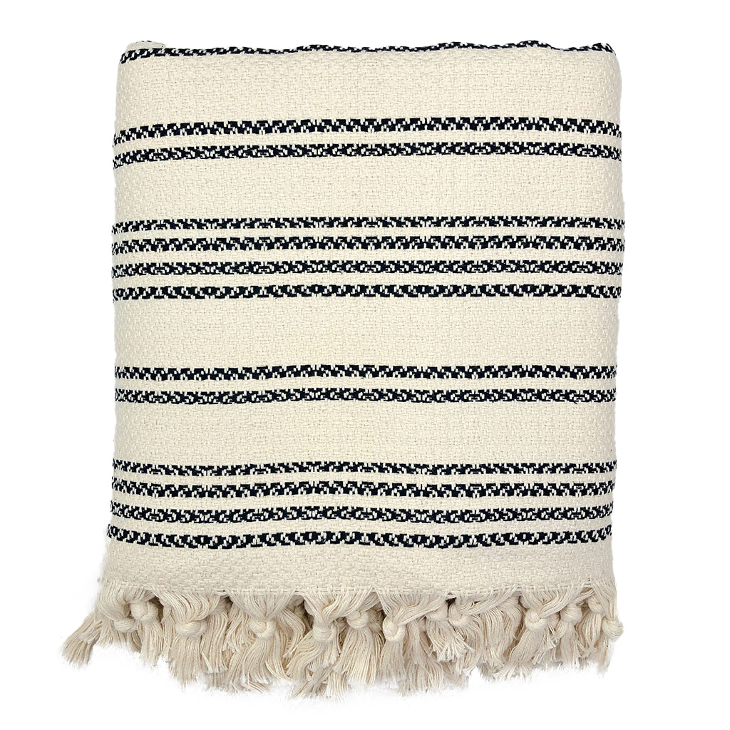 Throw Blanket- Woven Stripe Turkish Throw