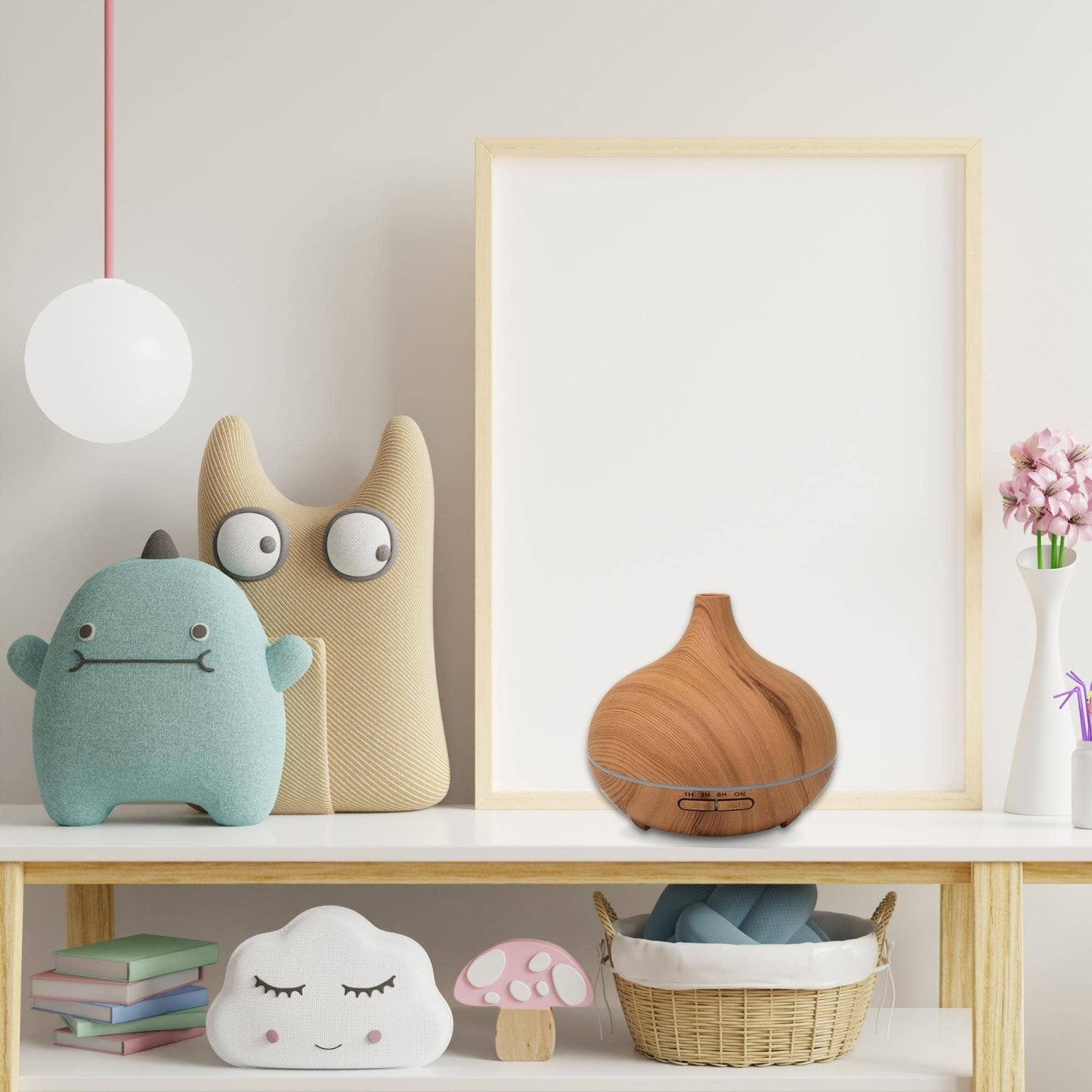 Bamboo Teardrop Ultrasonic Essential Oil Diffuser