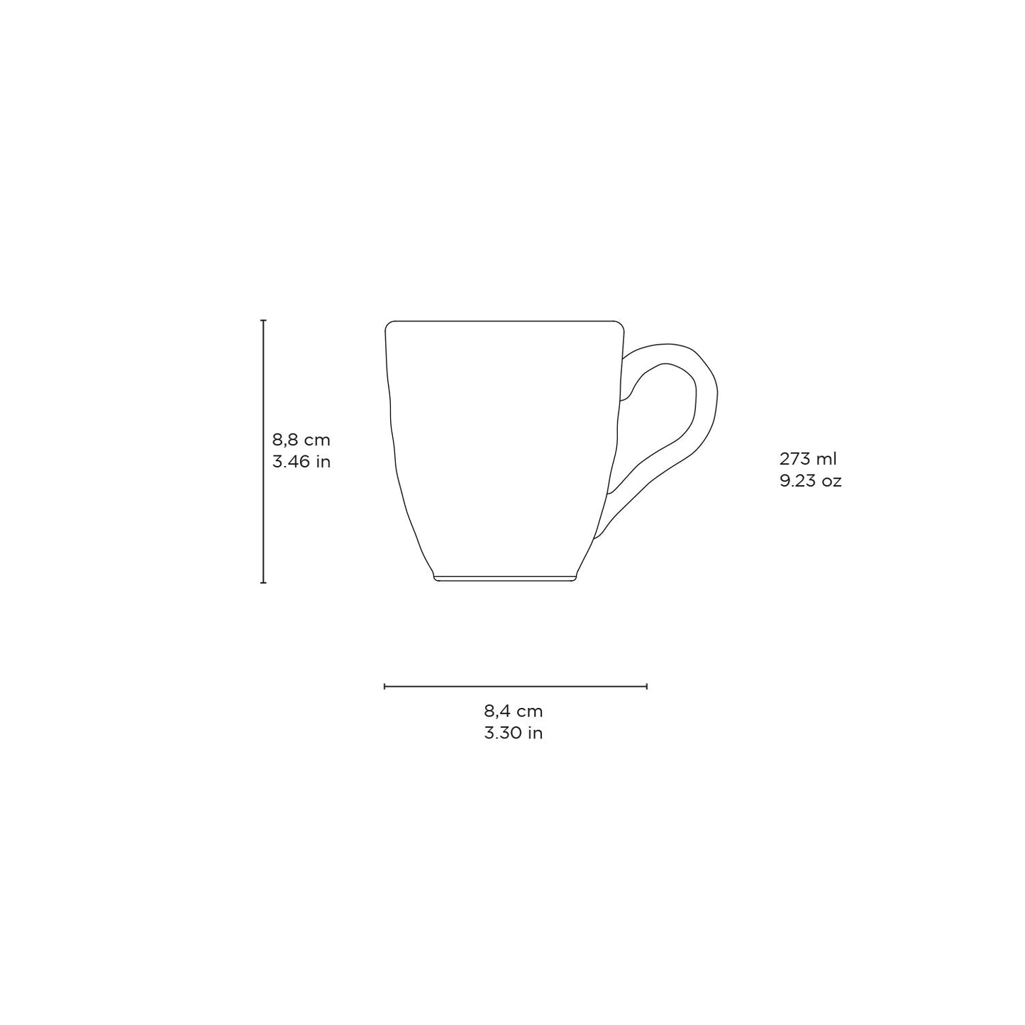 Mug- Organic Mug Set of 4