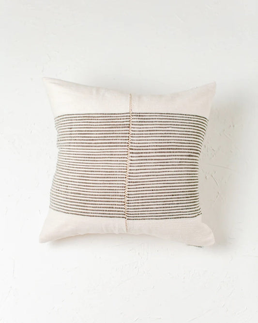 Throw Pillow Cover 18" Riviera Hand-Stitch