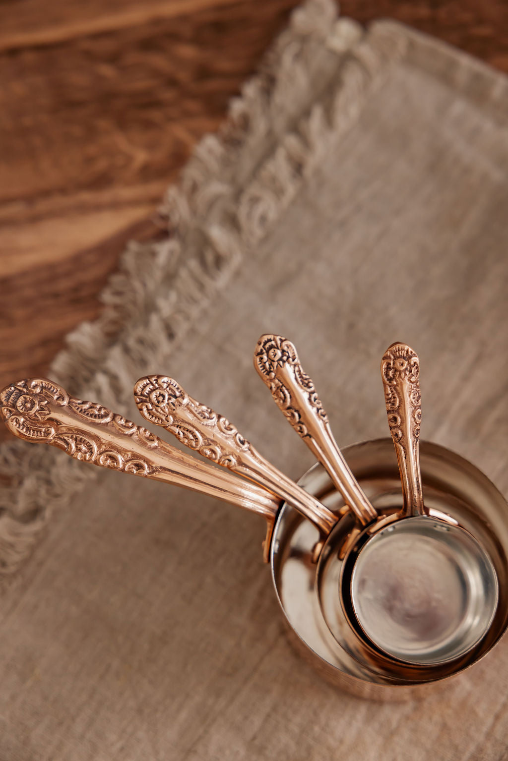 Copper Mill Kitchen- Vintage Inspired Measuring Cups (Set of 4)