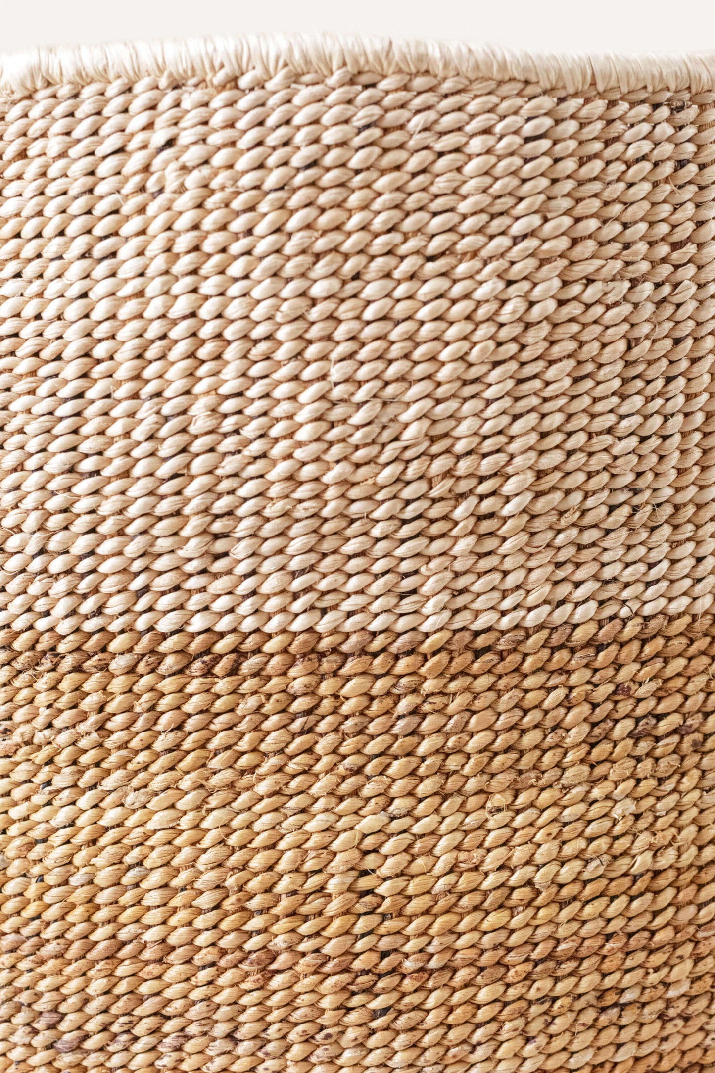 Basket- Two-Tone Banana Leaf Floor Basket