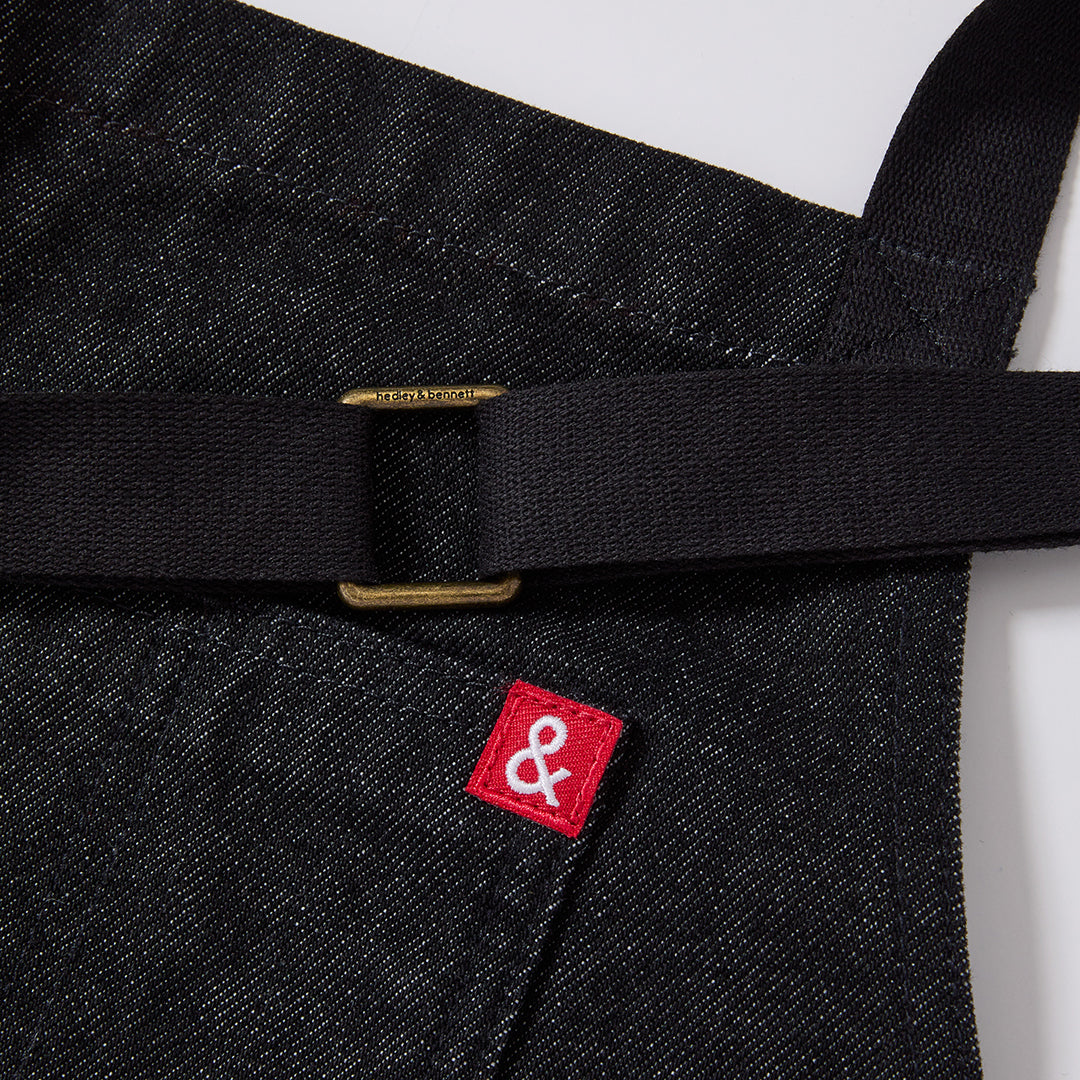 Apron- The Essential Apron - Abalone Black Denim