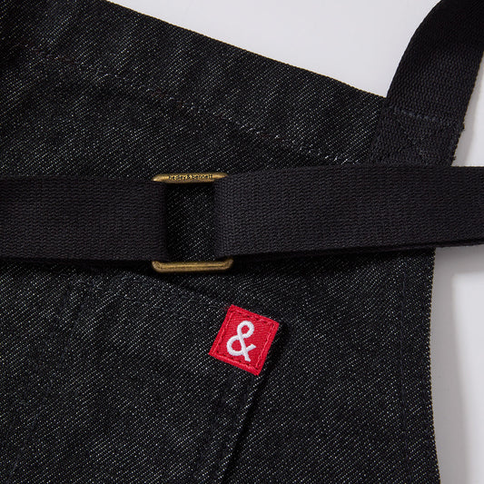 Apron- The Essential Apron - Abalone Black Denim