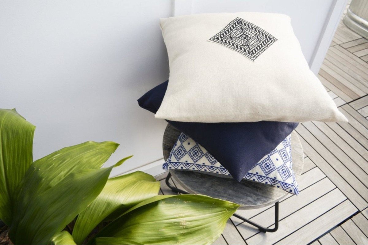 Throw Pillow Cover - Diamond Cream