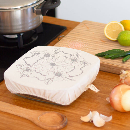 Dish and Casserole Cover-Floral Square