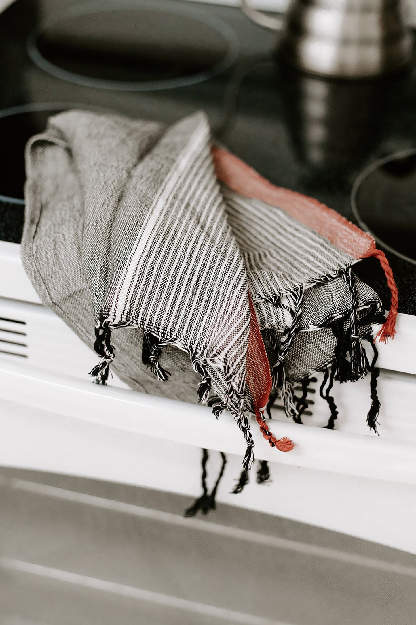 Hand Towel: Charcoal Tribeca