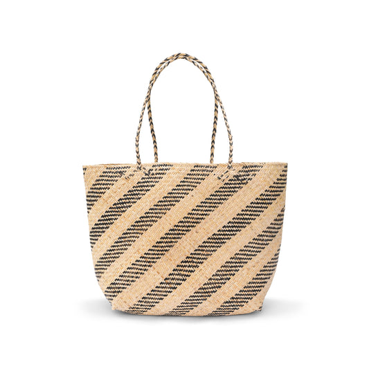 Tote- Rattan Market Tote-Natural