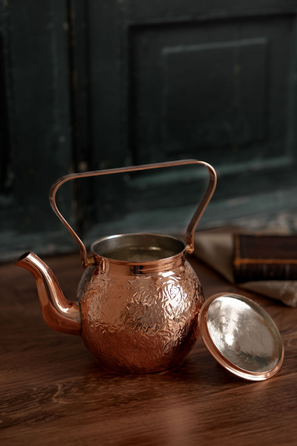 Copper Mill Kitchen- Vintage Inspired Copper Hand Hammered Teapot