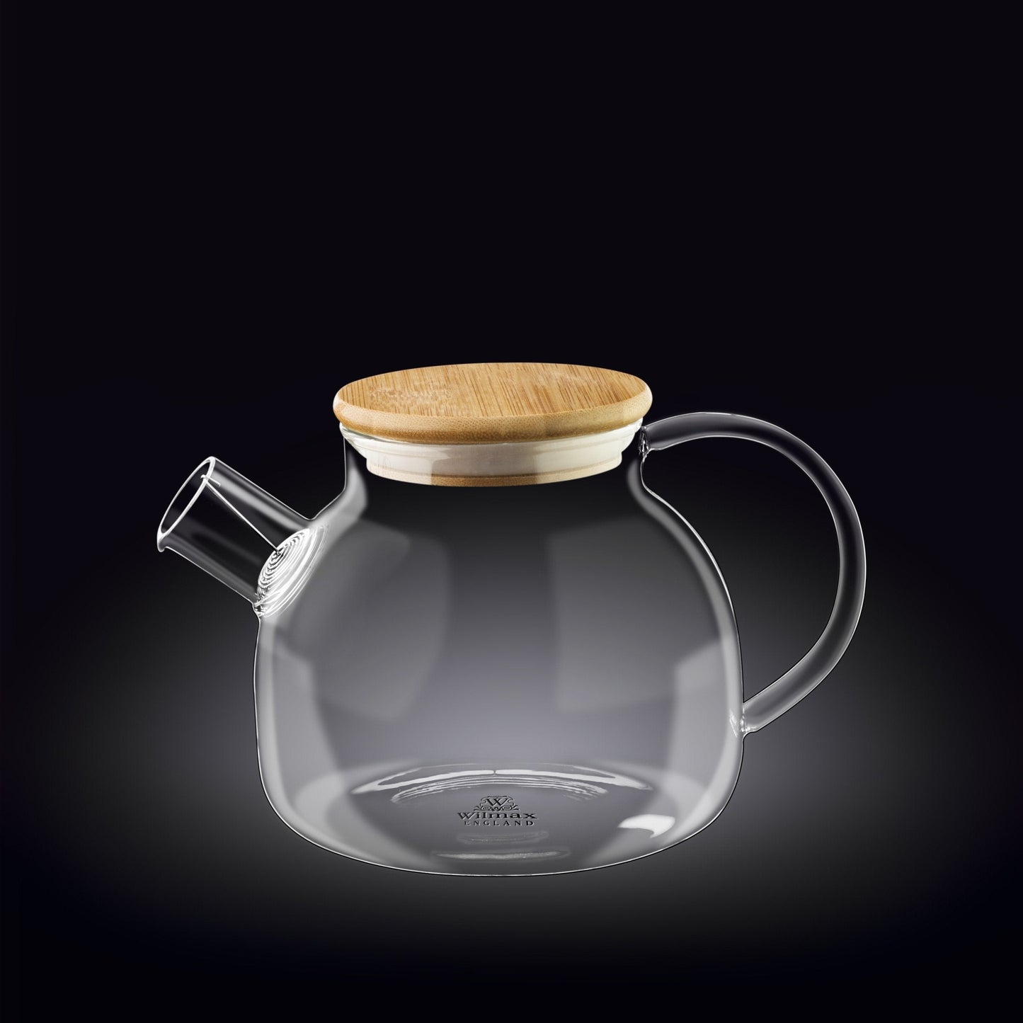 Tea Pot- Elegant Glass Teapot with Bamboo Lid