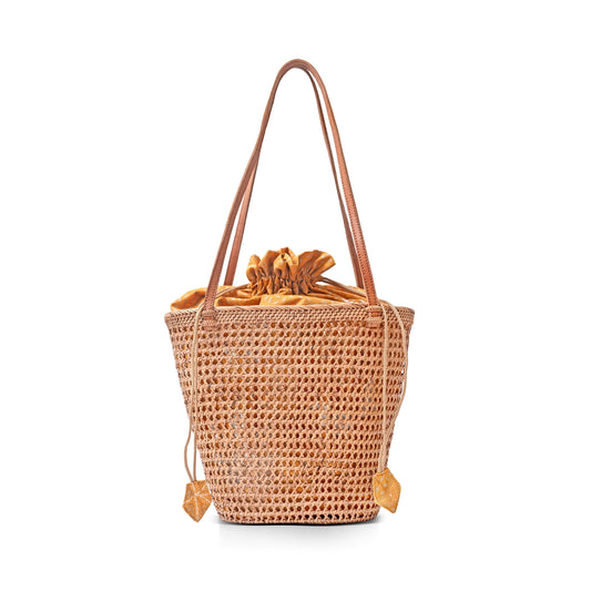 Tote- Rattan Mesh Tote Shopper