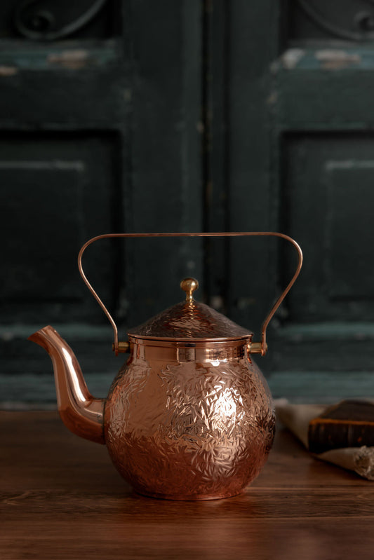 Copper Mill Kitchen- Vintage Inspired Copper Hand Hammered Teapot