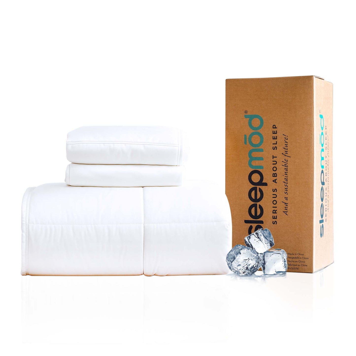 Bedding- Cooling Comforter Set – Temperature-Regulating Eucalyptus Silk Comforter & Pillow Shams