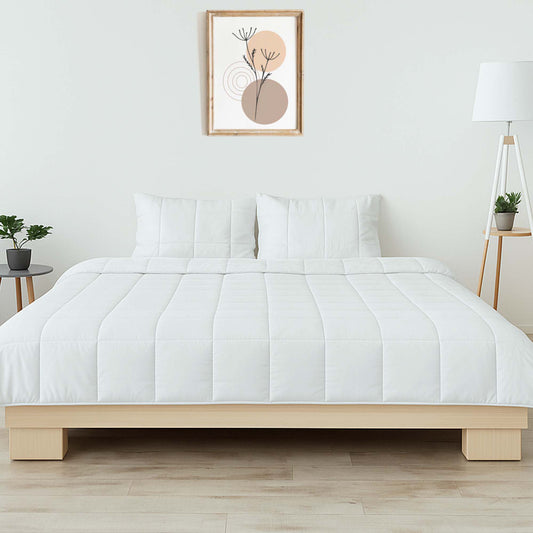 Bedding- Cooling Comforter Set – Temperature-Regulating Eucalyptus Silk Comforter & Pillow Shams