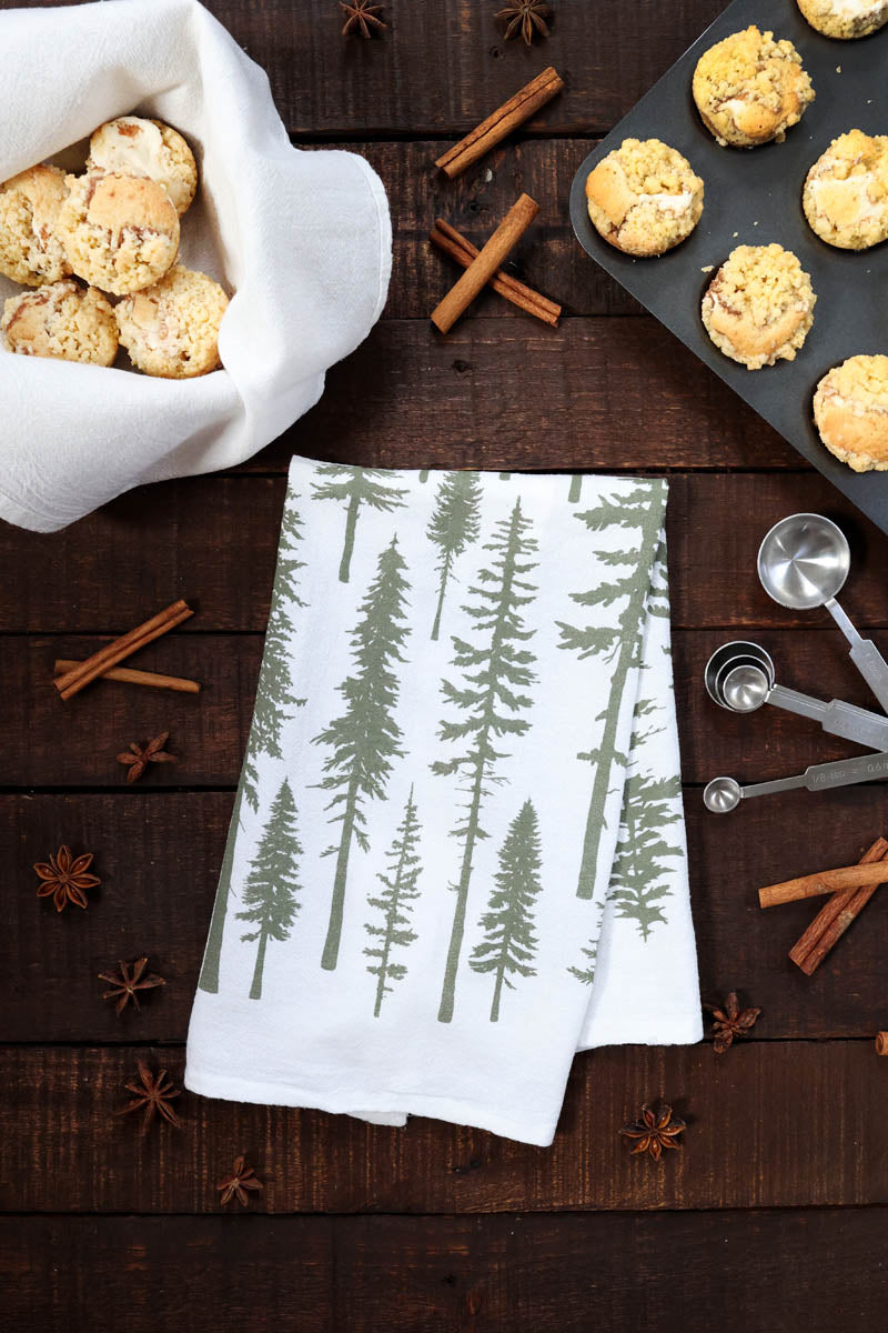 Tea Towel: Christmas Trees