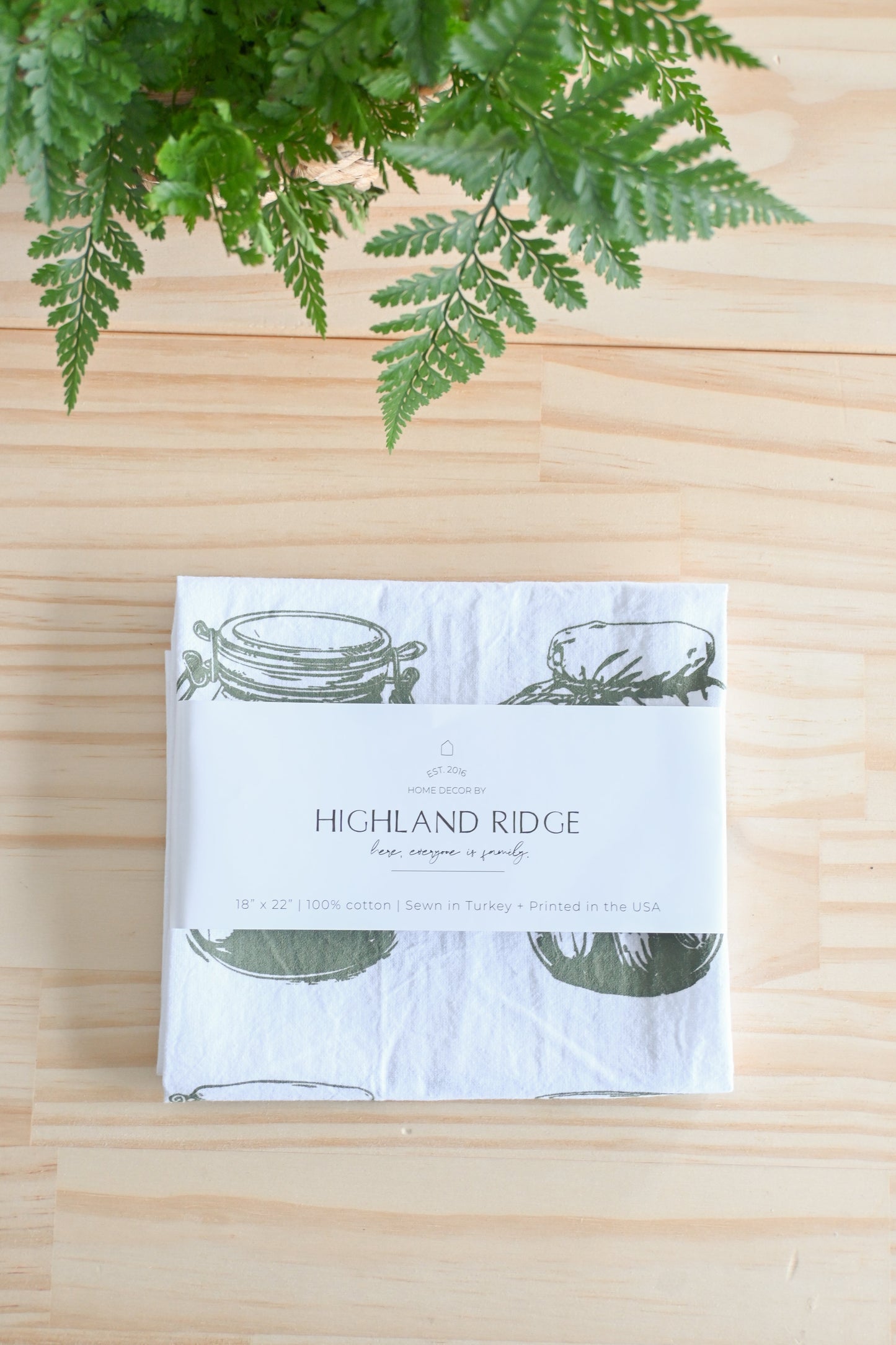 Tea Towel: Mason Jar Pickles