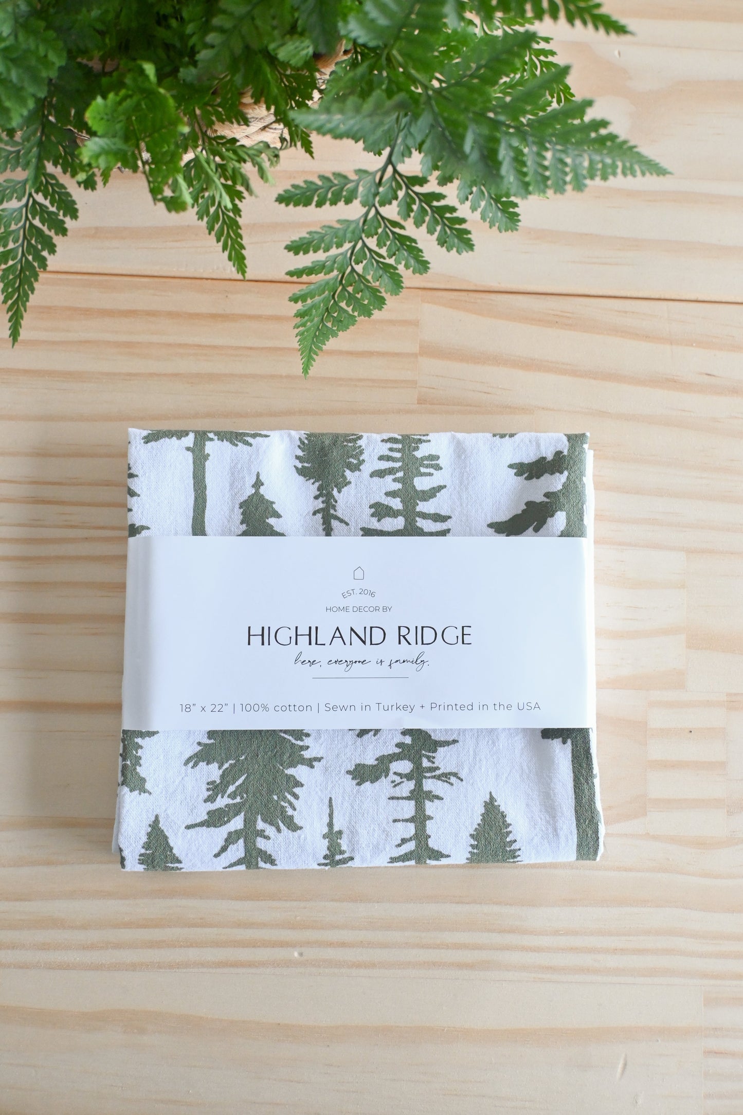 Tea Towel: Christmas Trees