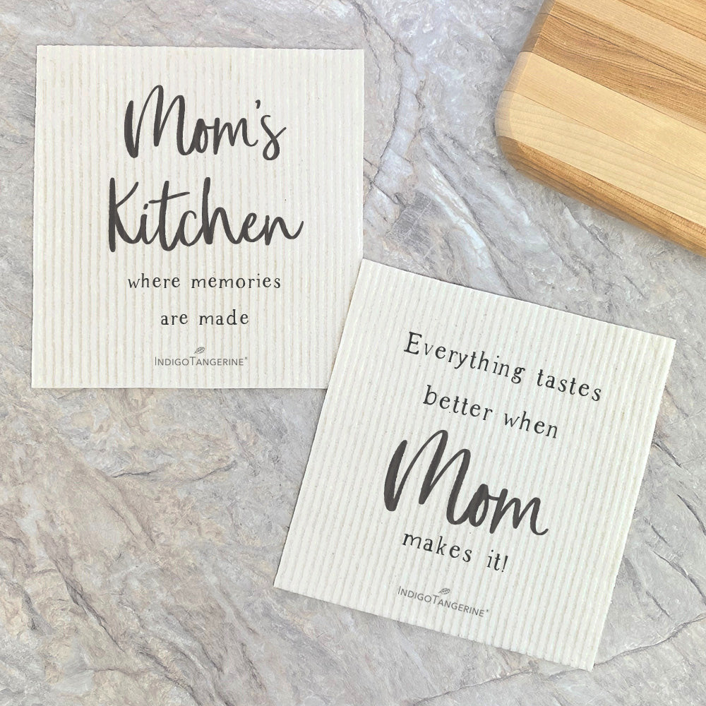 Swedish Dish Cloth- 2pk Mom's Kitchen & Mom's Cooking