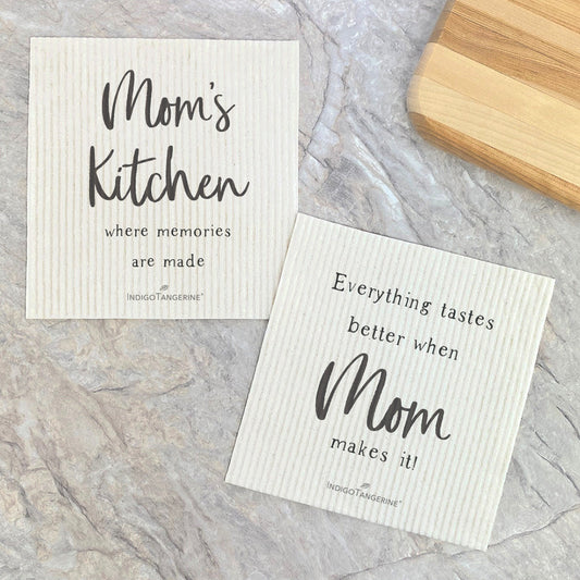 Swedish Dish Cloth- 2pk Mom's Kitchen & Mom's Cooking