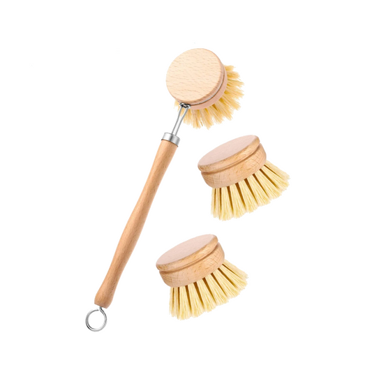 Bamboo Dish Brush with long handle