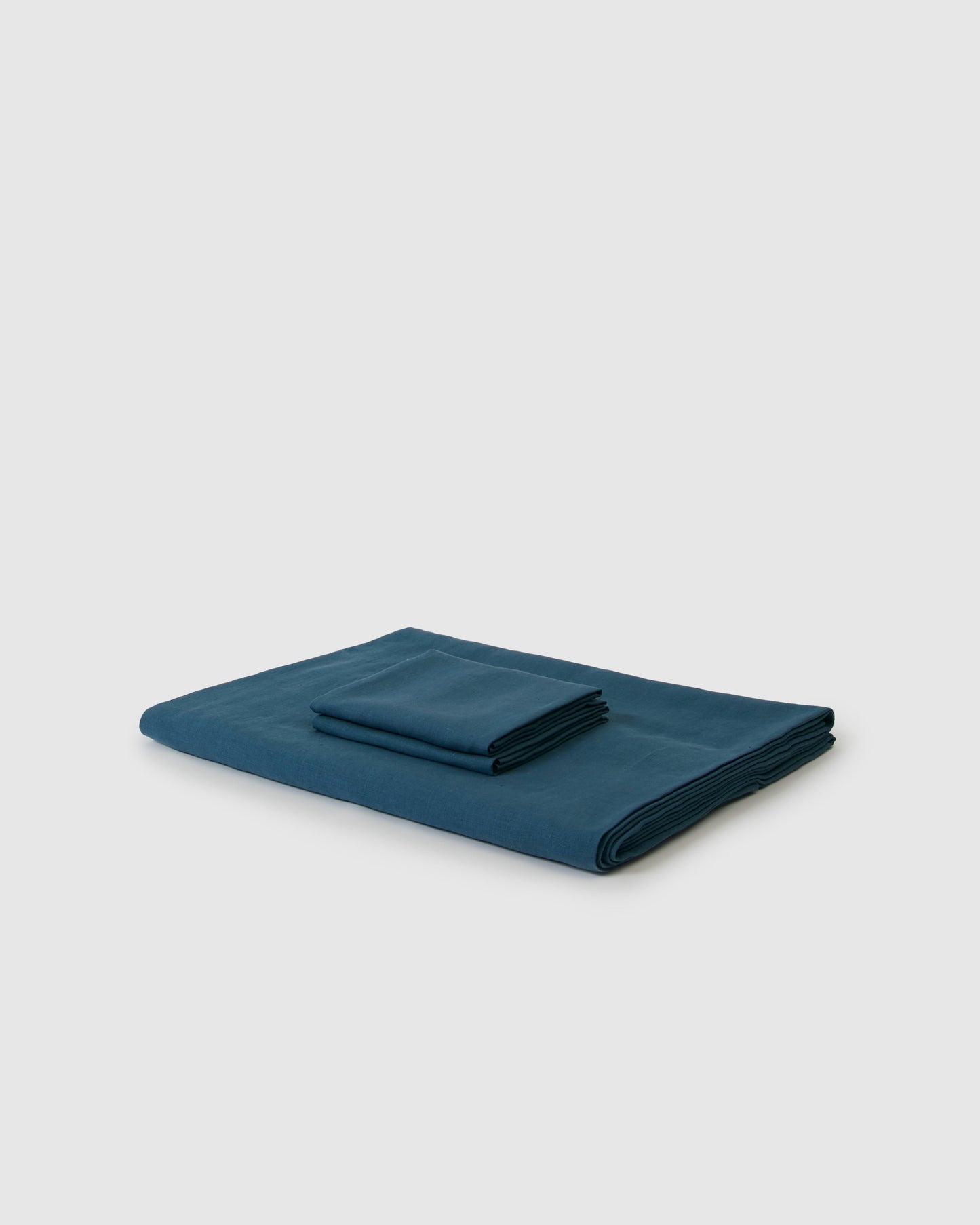 Bedding- Marcel Linen Duvet Set - Adriatic