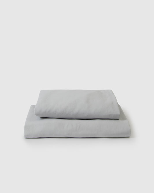Bedding- Marcel Linen Sheets - Glacier