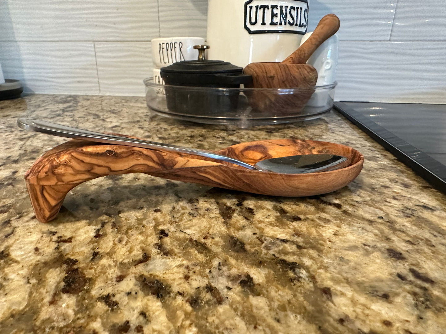Olive Wood Spoon Rest