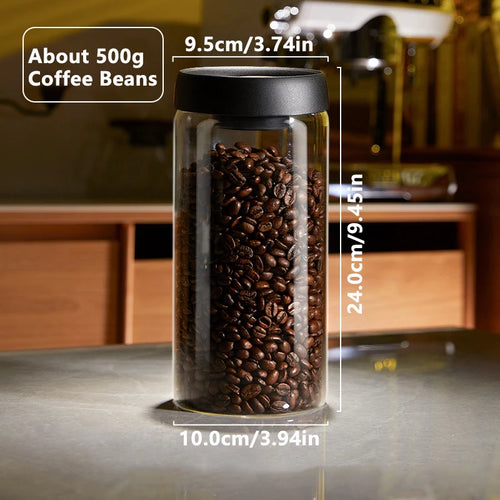 Glass Jars- Vacuum Sealed Coffee/Food Storage Jar