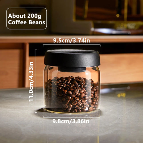 Glass Jars- Vacuum Sealed Coffee/Food Storage Jar