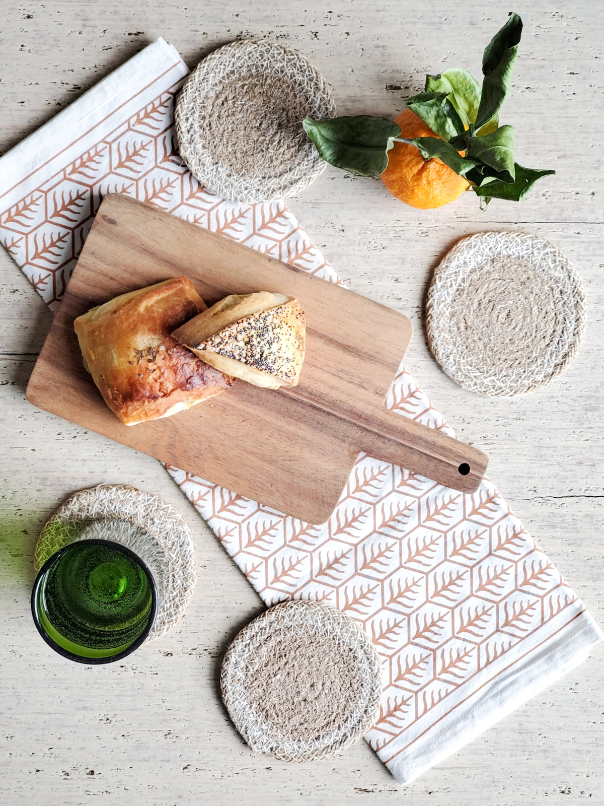 Jute Agora Drink Coaster (Set of 4)