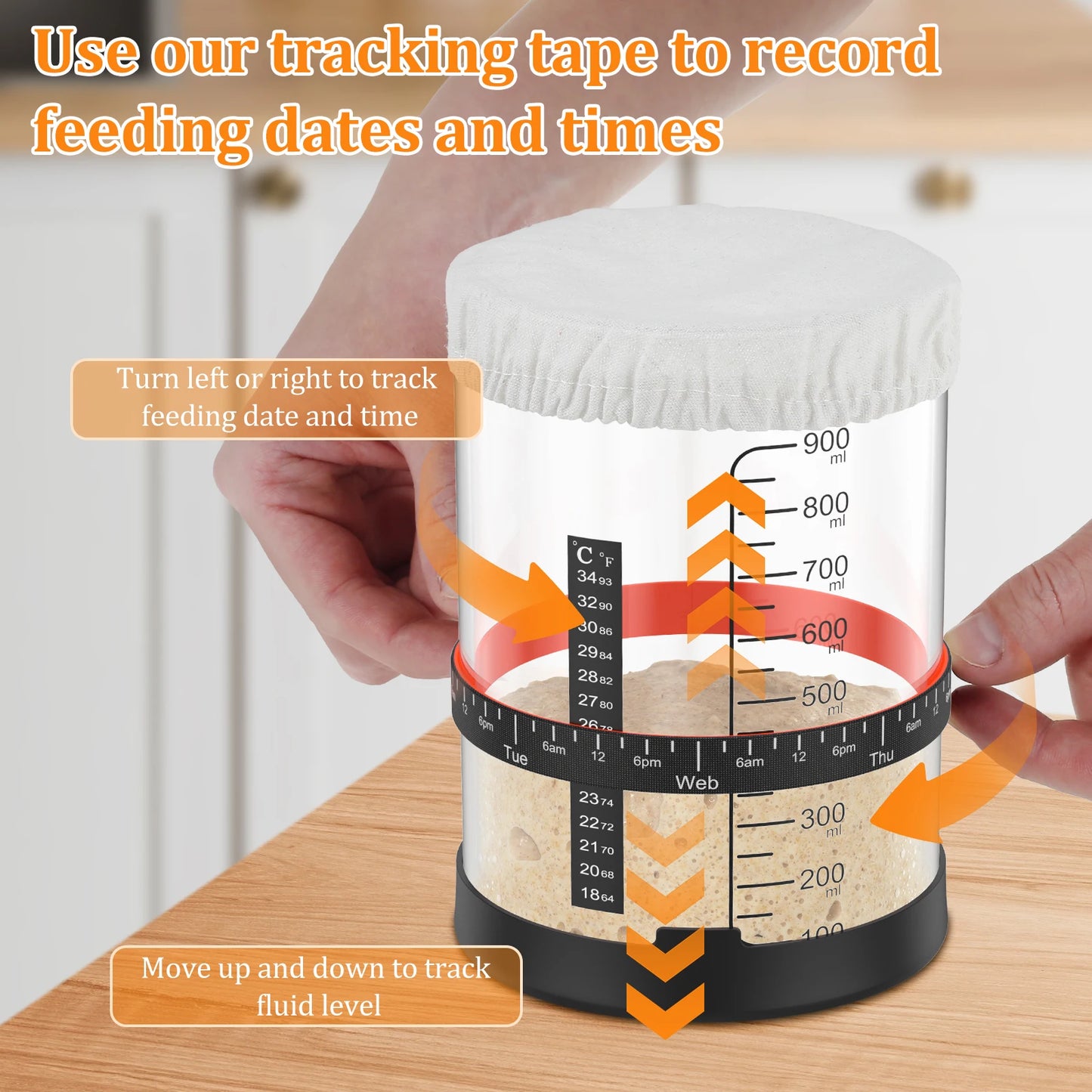 Glass Jars- Sourdough Starter Kit