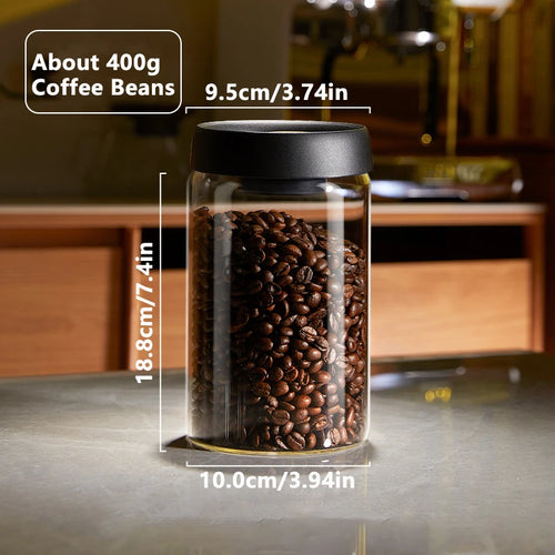 Glass Jars- Vacuum Sealed Coffee/Food Storage Jar