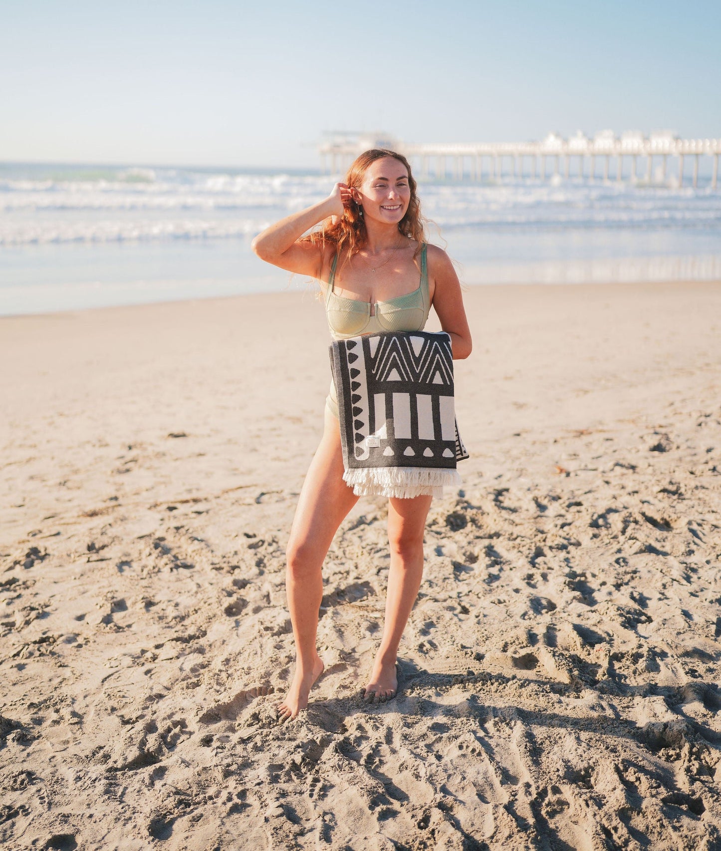 Throw Blanket- Geo Turkish Cotton