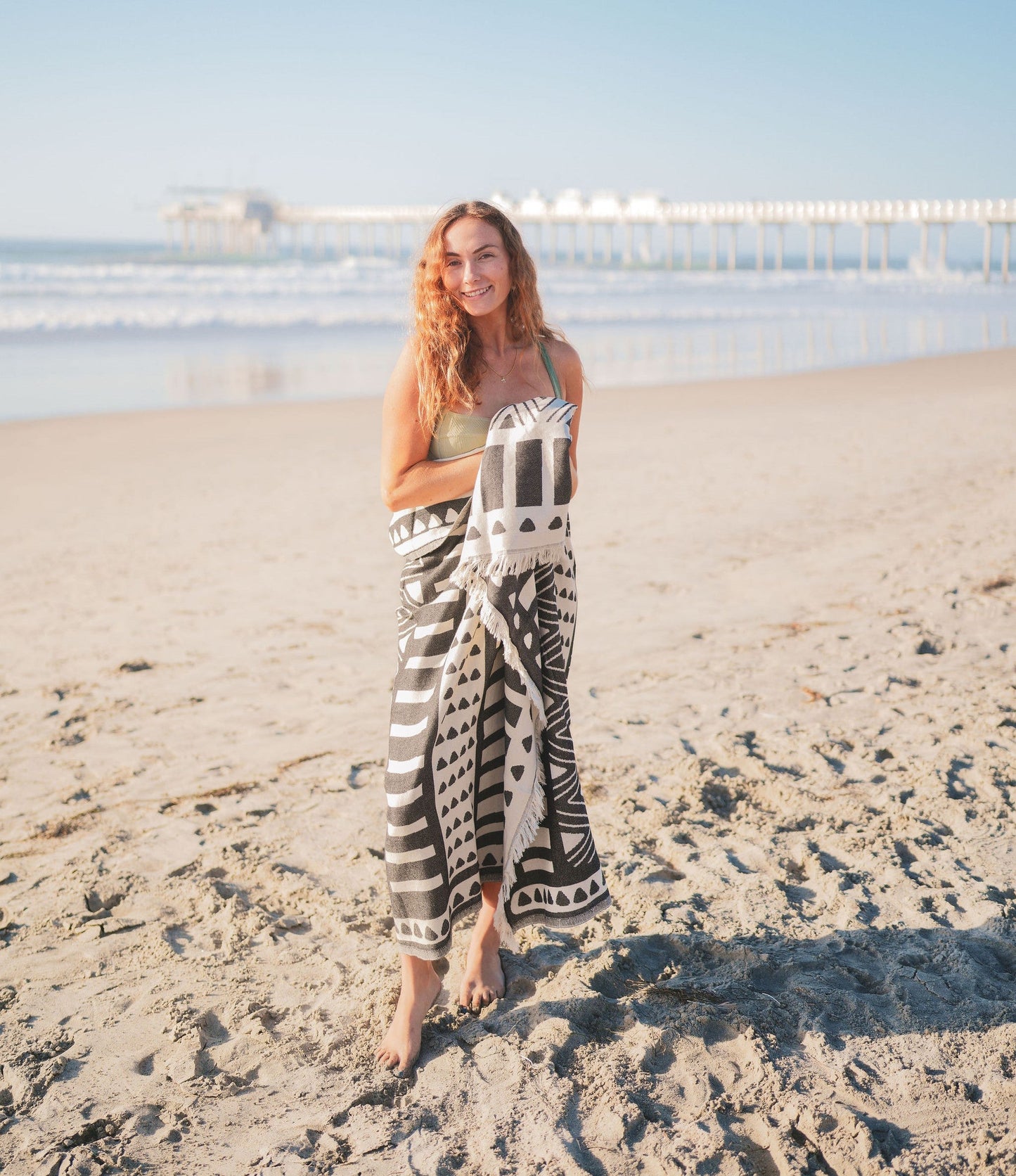 Throw Blanket- Geo Turkish Cotton