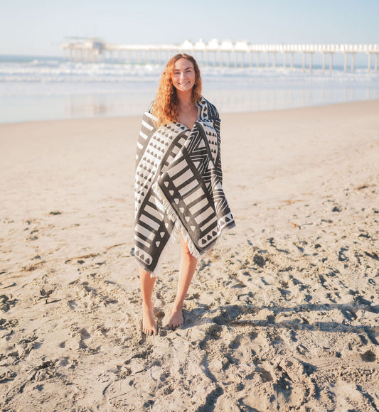 Throw Blanket- Geo Turkish Cotton