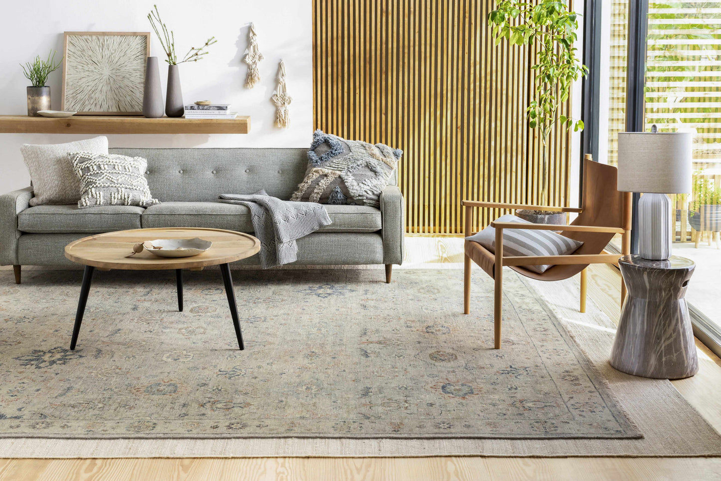 Throw Pillow- Atascocita Cream Wool & Cotton Throw Pillow