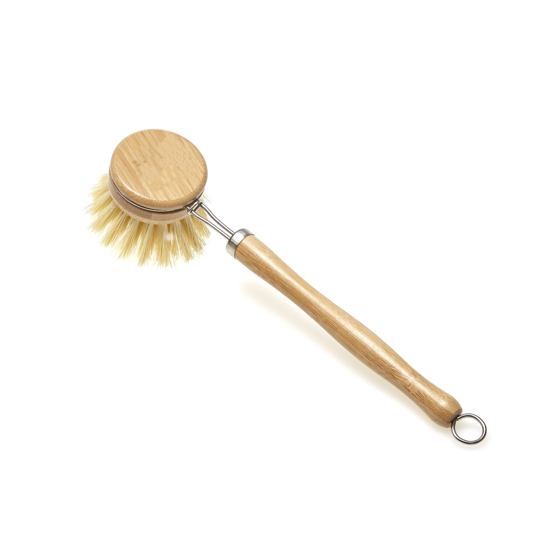Bamboo Dish Brush with long handle