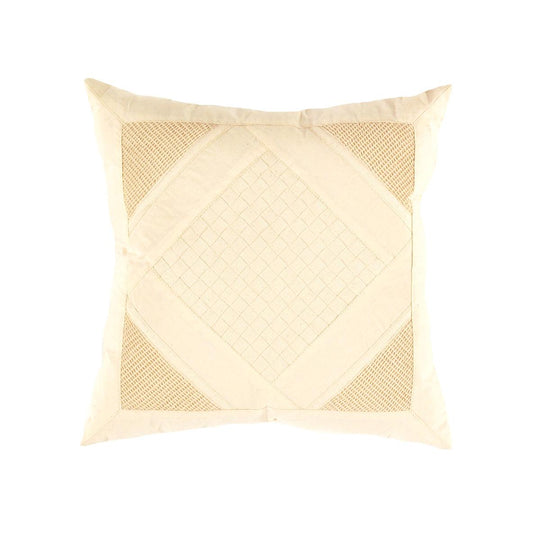 Throw Pillow- Canvello Beige Pure Cotton Pillow - 16"
