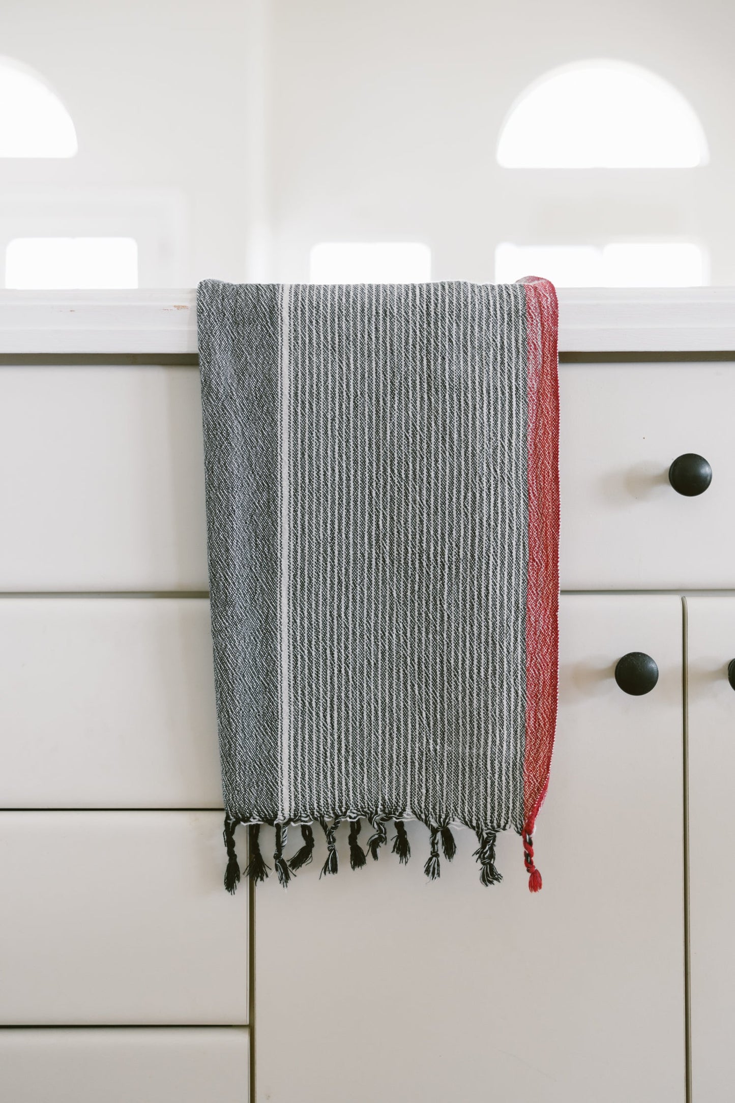 Hand Towel: Charcoal Tribeca