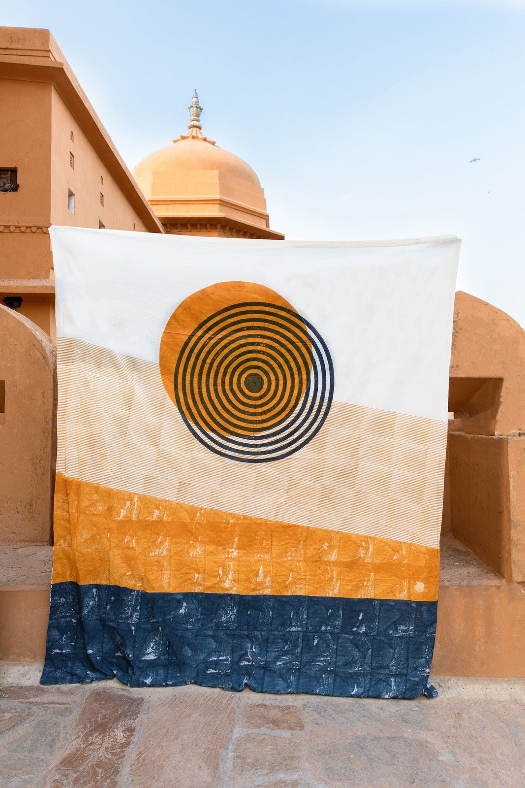 Bedding- Spiral Sunset Duvet (Reverse)