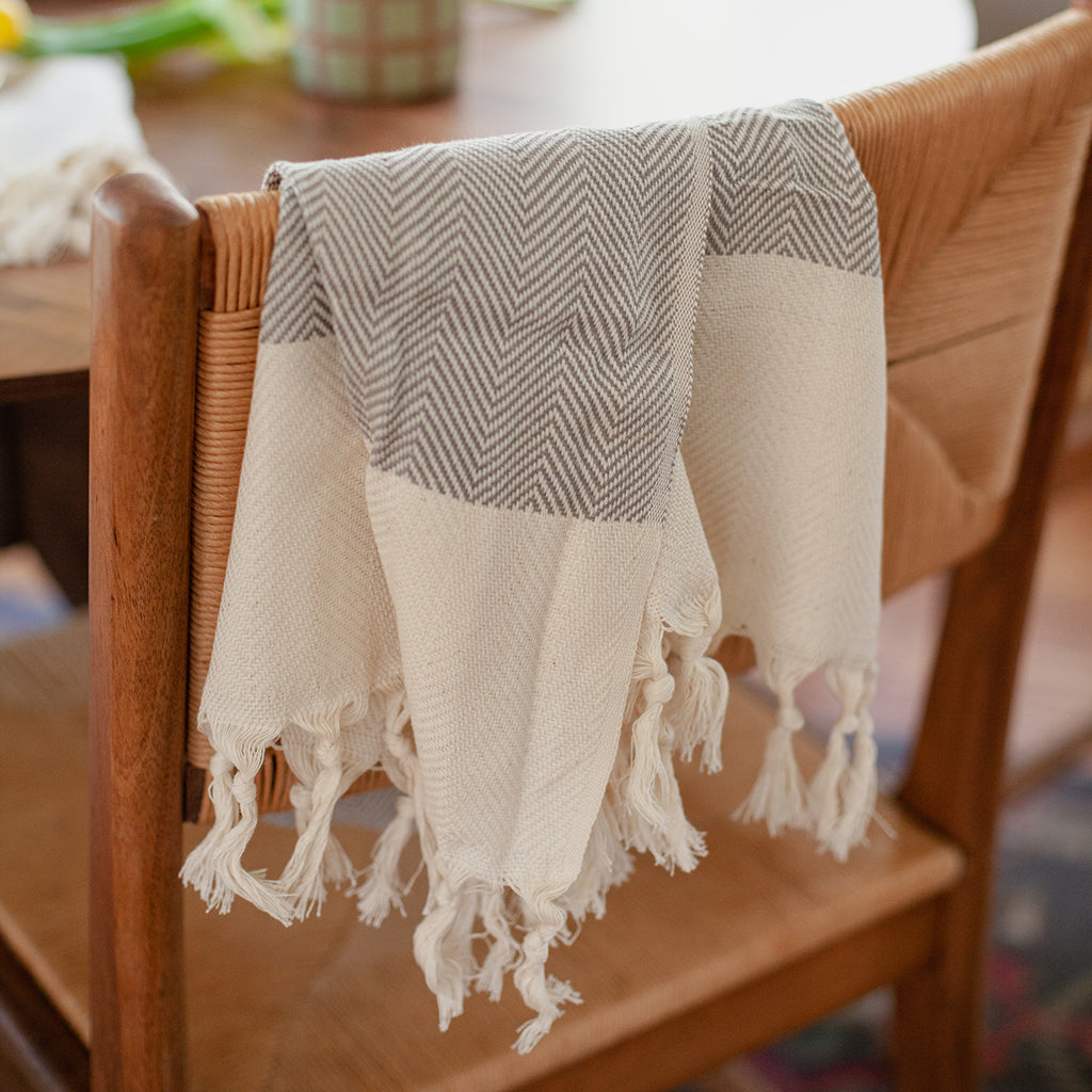 Hand Towel: Herringbone Turkish