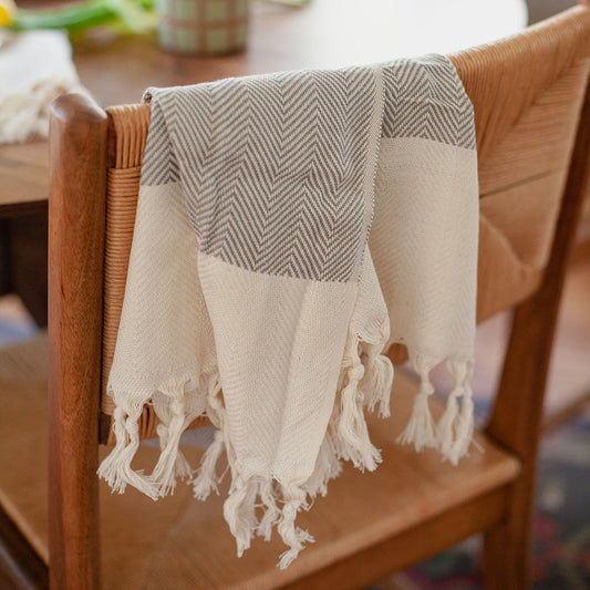 Hand Towel: Herringbone Turkish
